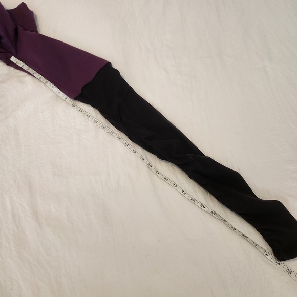 XS Alo Airbrush High-Waist Highlight Goddess Legging Colorblock Plum Black - Picture 7 of 11